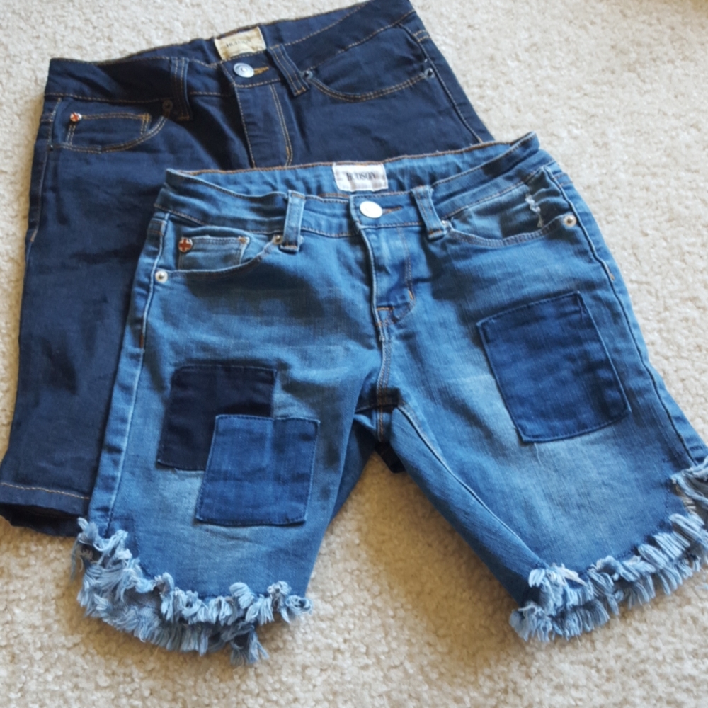 Girls Hudson Jean Shorts 2 pair - size 12